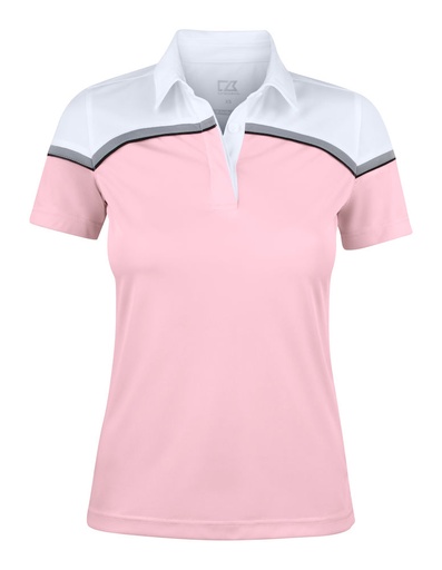 SEABECK POLO WOMAN – PINK/WHITE