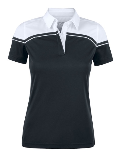 SEABECK POLO WOMAN – BLACK/WHITE