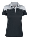 SEABECK POLO WOMAN – BLACK/LIGHT GREY