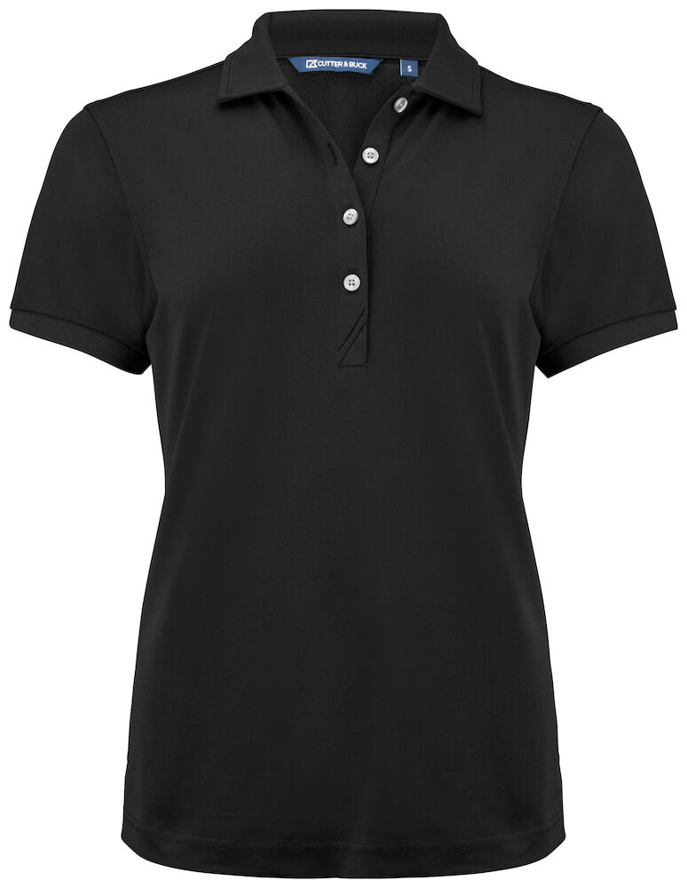 VIRTUE ECO POLO SOLID WOMAN – BLACK