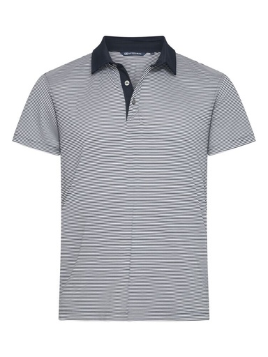 VIRTUE POLO STRIPES – DARK NAVY
