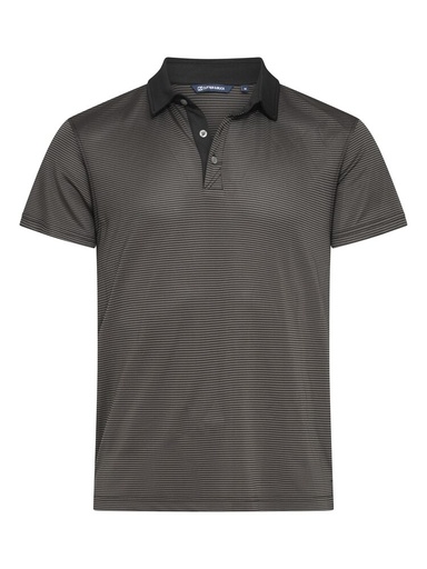VIRTUE POLO STRIPES – BLACK