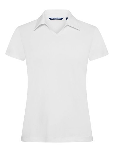 VIRTUE POLO V-NECK WOMAN – WHITE