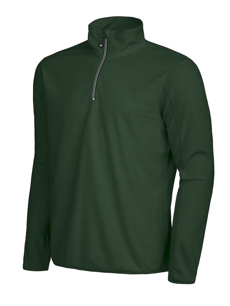 MELTON HALF ZIP – DARK GREEN