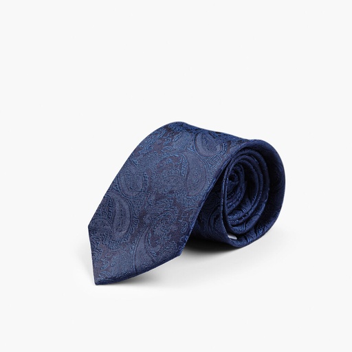 Akcesorium Krawat Wzór Paisley 2910400 - Navy