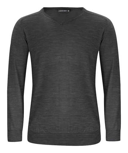 Sweter Merino V-Neck 2930101 - Dark Grey Melange