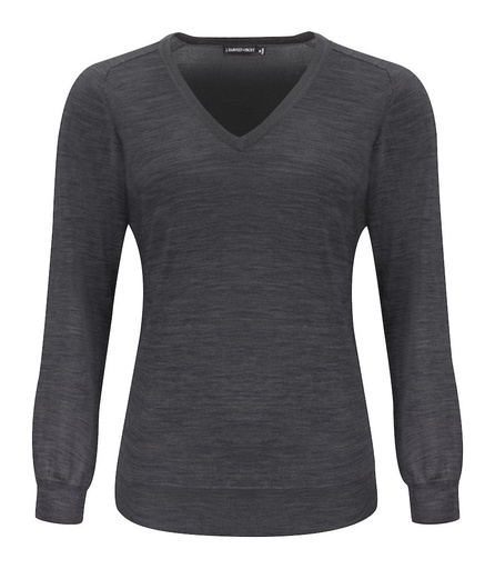 Sweter Merino V-Neck Woman 2930103 - Dark Grey Melange