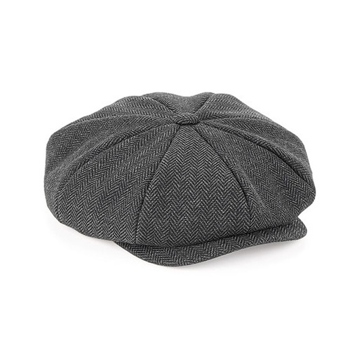 Kaszkiet Unisex CB628 - Charcoal Herringbone