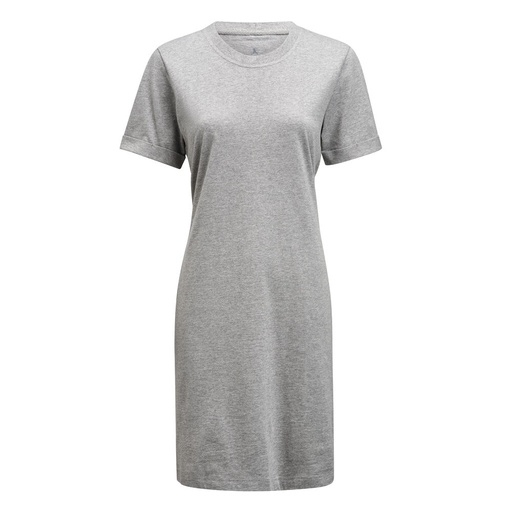 AMERICAN T-SHIRT DRESS WOMAN – GREY MELANGE