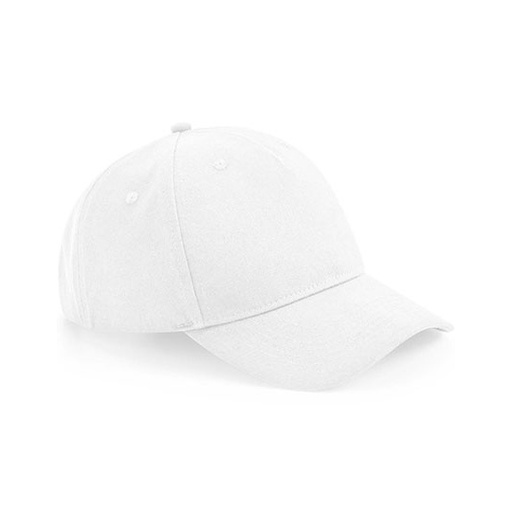 Czapka 5-panelowa Bawelna Organiczna Twill CB62N - White
