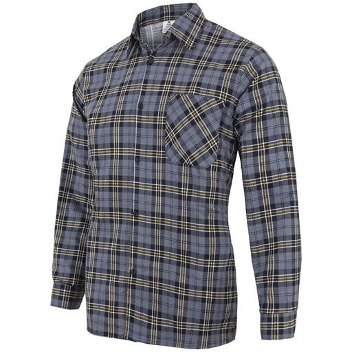 T-shirt Bawełniany KOSZULA FLANELOWA - SZARA
