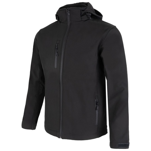 Bluza z Kapturem Rozpinana Poliestrowa MOONTEX SOFTSHELL KING - Black