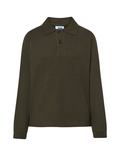 Koszulka Polo Dziecięca PKID 210 LS - Forest Green