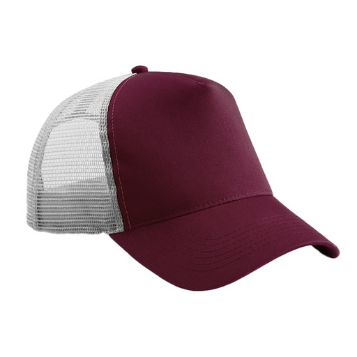 Czapka Trucker Snapback CB640 - Burgundy & Light Grey