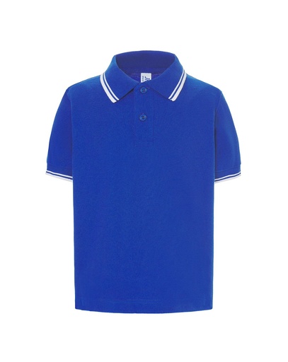 Koszulka Polo Dziecięca PKID 210 - Royal Blue/White
