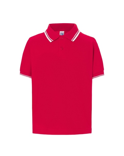 Koszulka Polo Dziecięca PKID 210 - Red/White