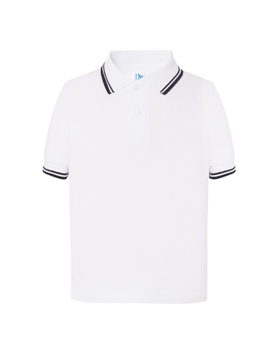 Koszulka Polo Dziecięca PKID 210 - White/Navy