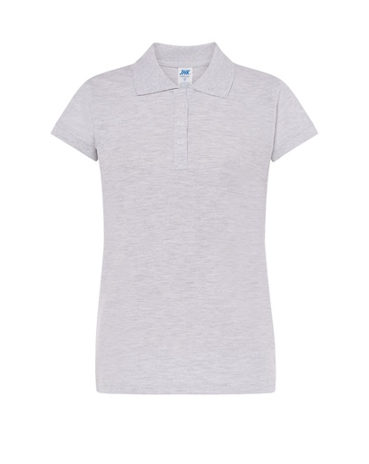 Koszulka Polo Damska Slim Bawelniana Pique JHK511 - Ash Melange