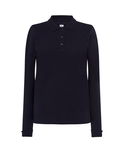 Koszulka Polo Damska Slim POPL 200 LS - Navy