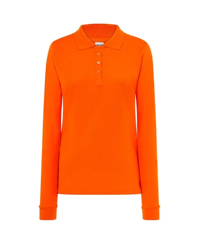 Koszulka Polo Damska Slim POPL 200 LS - Orange