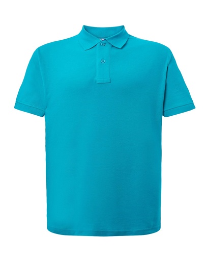 Koszulka Polo Klasyczna Bawelniana Pika JHK510 - AQUAMARINE
