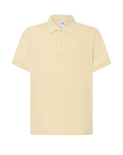 Koszulka Polo Klasyczna Bawelniana Pika JHK510 - Buttercream