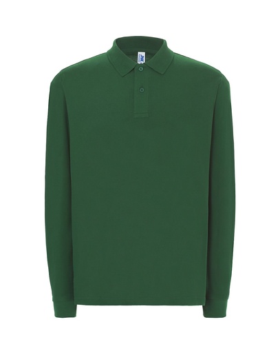 T-shirt Slim z Długim Rękawem Bawełniany PORA 210 LS - Bottle Green