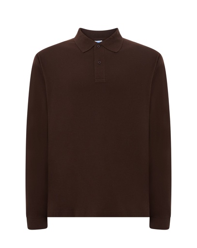 T-shirt z Długim Rękawem Bawełniany PORA 210 LS - Chocolate