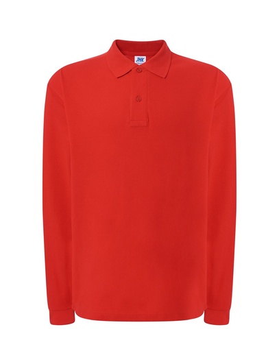 T-shirt z Długim Rękawem Bawełniany PORA 210 LS - Red