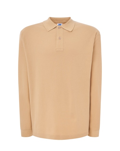 T-shirt z Długim Rękawem Bawełniany PORA 210 LS - Sand