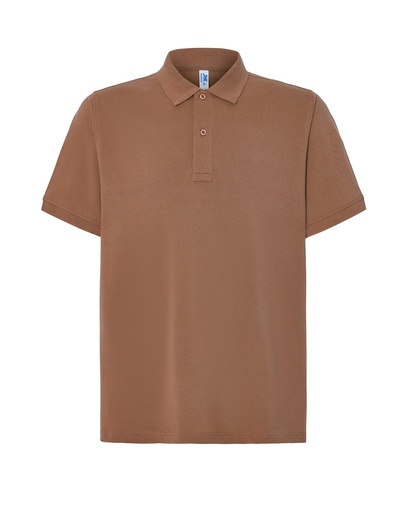 Koszulka Polo Klasyczna Bawelniana Pika JHK510 - Mocha Mousse