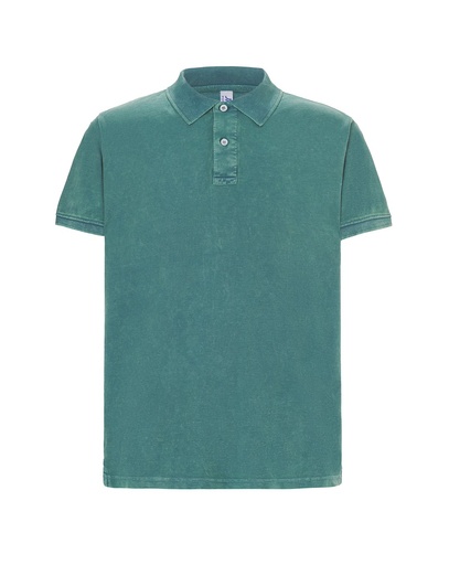 Koszulka Polo Klasyczna Bawelniana Pika JHK510 - Olive Wash