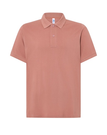 Koszulka Polo Klasyczna Bawelniana Pika JHK510 - Pink Vintage