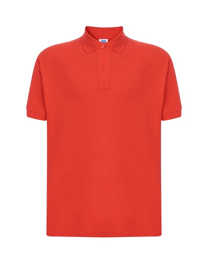 Koszulka Polo Klasyczna Bawelniana Pika JHK510 - Warm Red