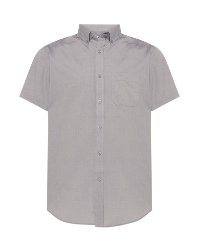 T-shirt Slim Bawełniany SHA OXFSS - Silver