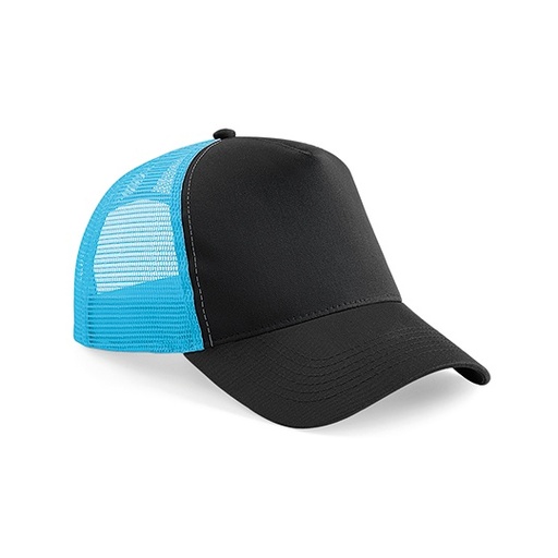 Czapka Trucker Snapback CB640 - Black & Surf Blue