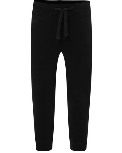 Spodnie Dziecięce Sportowy Bawełniane SWPANTSK240 KID PANTS CUFF FRENCH TERRY - Black