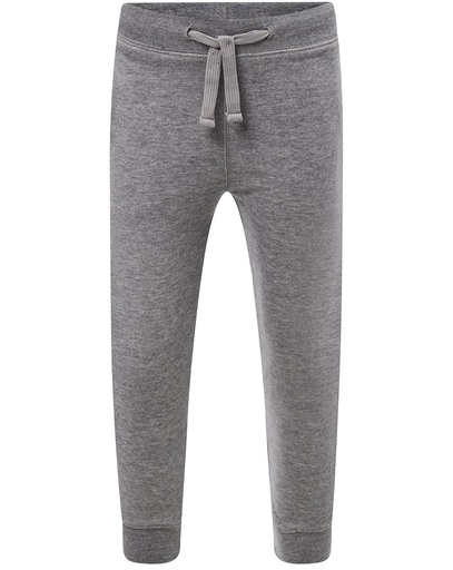 Spodnie Dziecięce Sportowy Bawełniane SWPANTSK240 KID PANTS CUFF FRENCH TERRY - Grey Melange