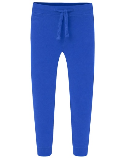 Spodnie Dziecięce Sportowy Bawełniane SWPANTSK240 KID PANTS CUFF FRENCH TERRY - Royal Blue