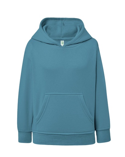 Bluza Dziecięca z Kapturem Rozpinana Poliestrowa SWRK KNG - Petrol Blue