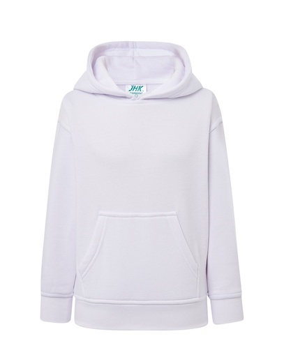 Bluza Dziecięca z Kapturem Rozpinana Poliestrowa SWRK KNG - White