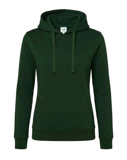 Bluza Damska Slim z Kapturem Poliestrowa SWUL KNG - Bottle Green