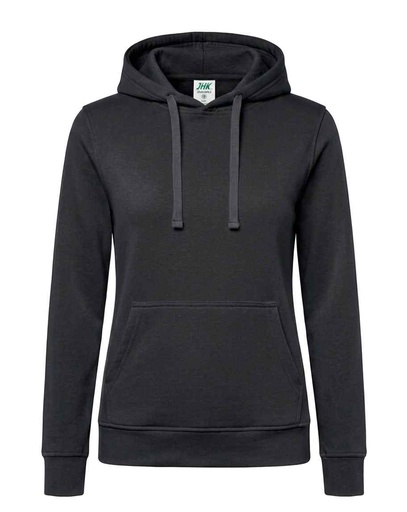 Bluza Damska Slim z Kapturem Poliestrowa SWUL KNG - Charcoal