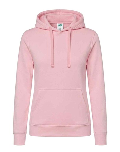 Bluza Damska Slim z Kapturem Poliestrowa SWUL KNG - Pink