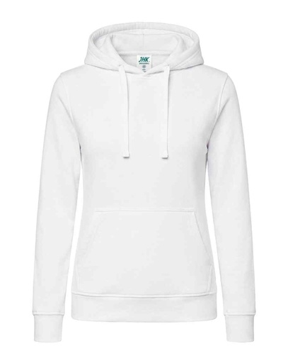 Bluza Damska Slim z Kapturem Poliestrowa SWUL KNG - White