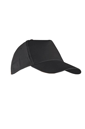 Klasyczna Czapka 5-Panelowa CZA 5P CZ 5P BG - Black