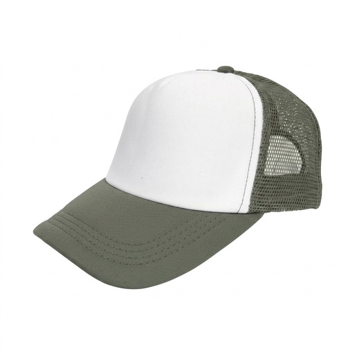 Czapka z Daszkiem CZ 5 P TRUCKER - Bottle Green/White