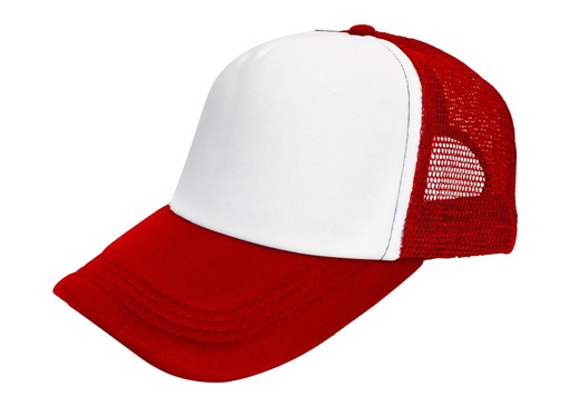 Czapka z Daszkiem CZ 5 P TRUCKER - Red/White
