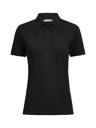 SUPREME STRETCH POLO WOMAN – BLACK
