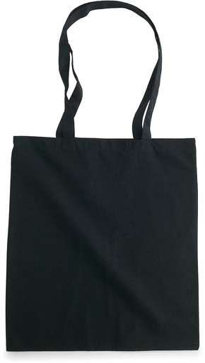 Torba bawełniana 150 g - długie uchwyty 410156 - Czarny